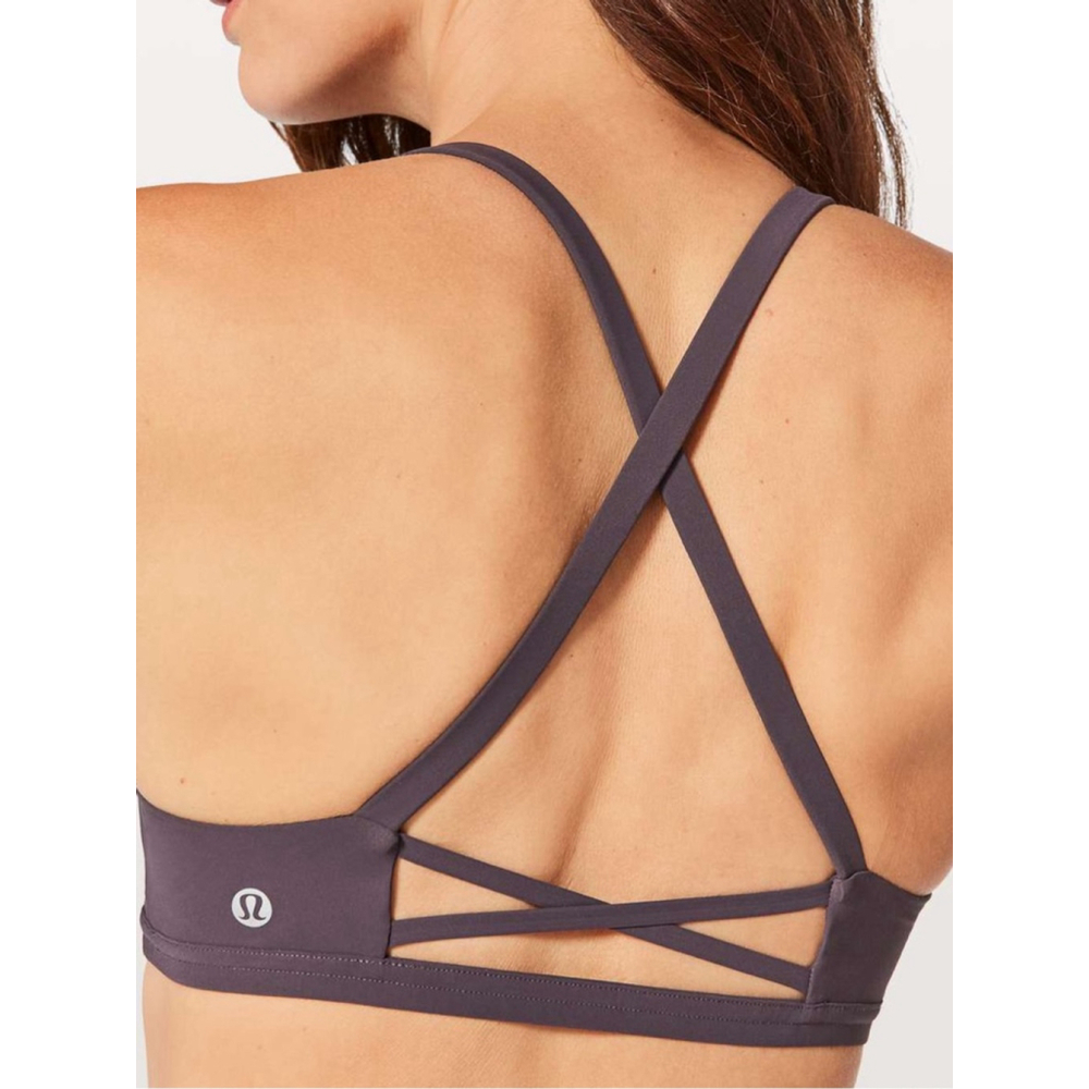 Lululemon Laced With Intent Bra Sz 2 A/B Black Currant EUC - Picture 2 of 6